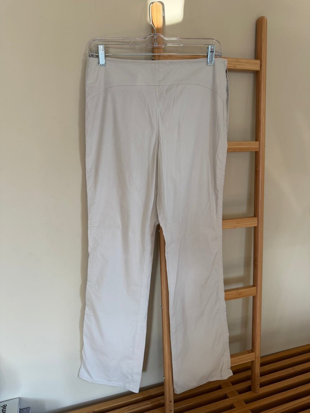 Vintage Louis Vuitton Marc Jacobs Ivory Side Zip Flare Pants Size 38